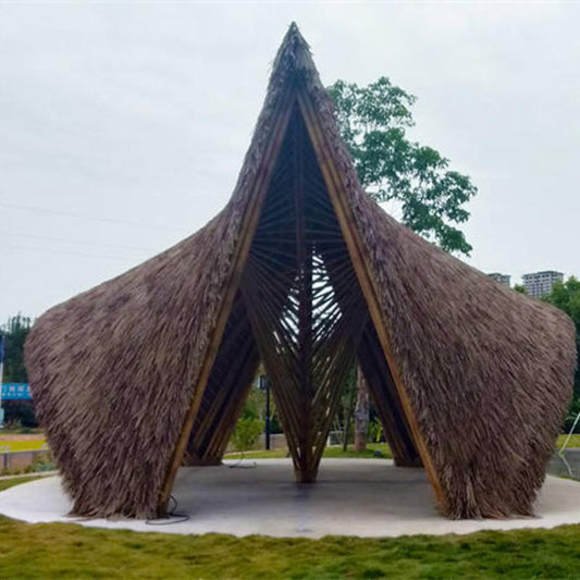 1 Custom Curved Bamboo Pavilion at Fujian Fragrance Valley