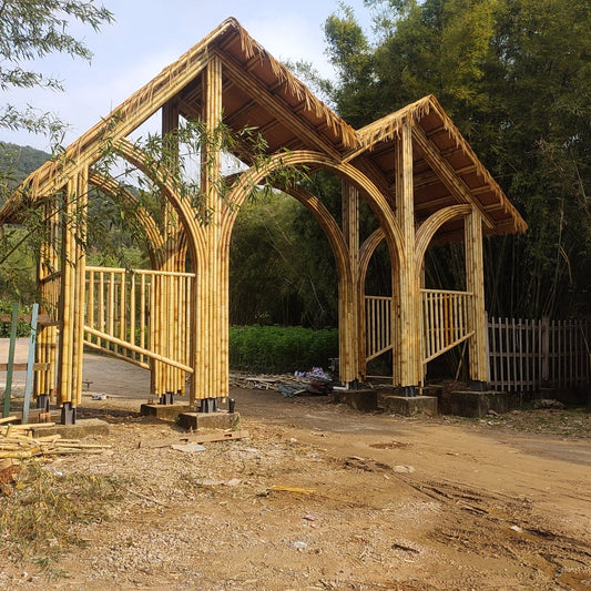 1 Custom Bamboo Gate at Fujian Yong'an Bamboo Garden