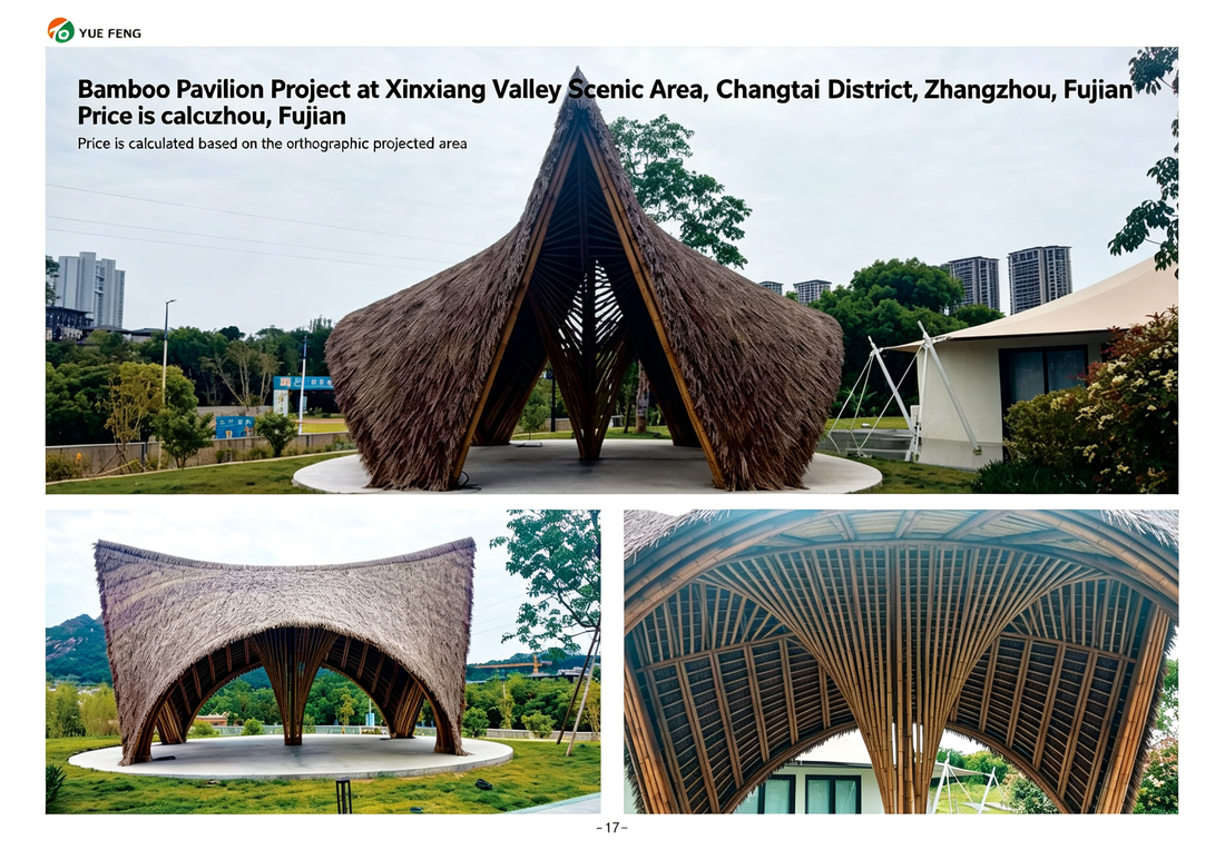 Thatched Bamboo Pavilion — A Landmark Spot at Xinxianggu Scenic Area, Zhangzhou
