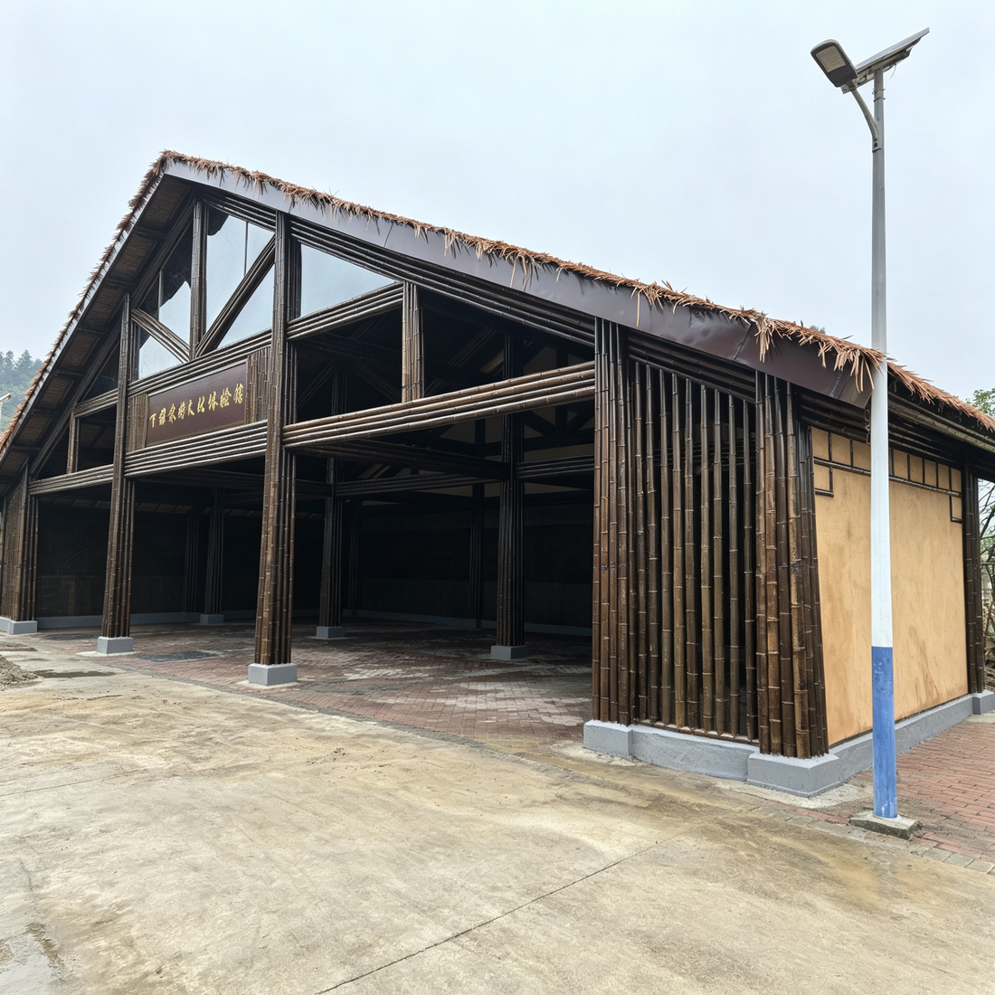 21.6m Long Bamboo Farming Culture Museum in Xiabao Village, Jiangxi