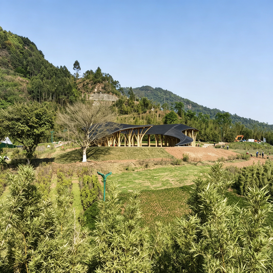 39.39m Hongmo Corridor in Yibin Bamboo Culture Park