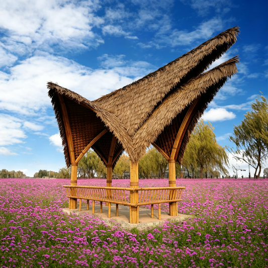 2 Landscape Bamboo-Style Pavilions in Hangzhou Dongtiaoxi