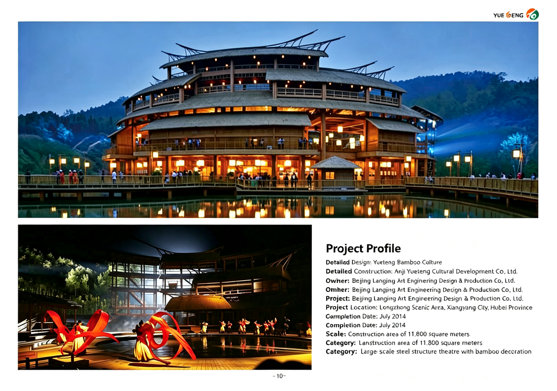 Zhuge Liang's Thatched-Roof Theatre in Xiangyang — Asia's Largest Bamboo-Decorated Theatre