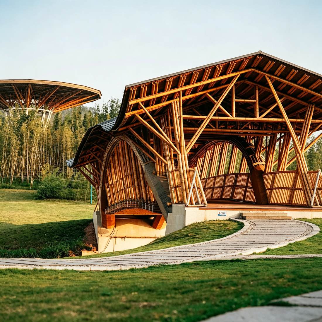 30m Span Yuru Bridge-A Bamboo Arch Masterpiece in Yibin, Sichuan
