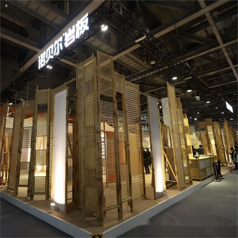 8m Tall Nobel Tile "Natural ZHU Space" Bamboo Decoration at Guangzhou Design Week