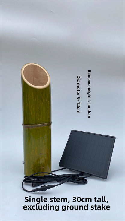 Luminous Bamboo Light Solar Outdoor Waterproof Garden Landscape Hollow Carving Modeling Decorative Lawn Bamboo Tube Light