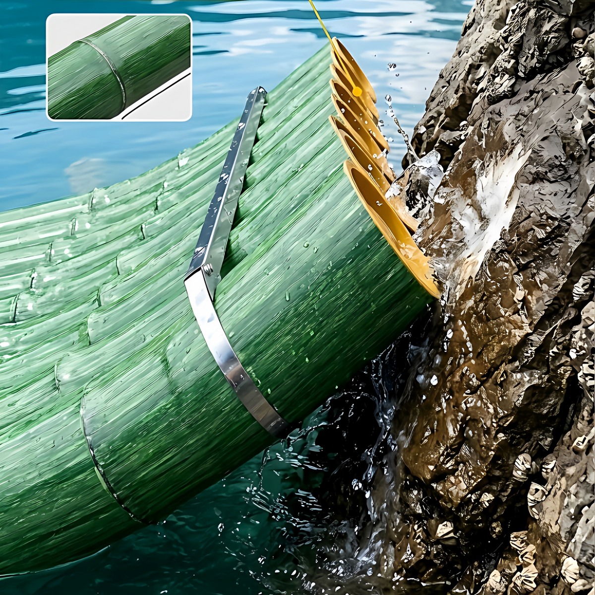 PVC imitation bamboo raft, scenic rafting sightseeing boat, high buoyancy and collision resistance, cultural tourism night tour light bamboo raft boat
