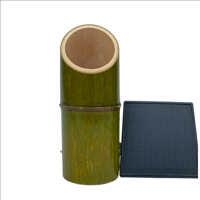 Luminous Bamboo Light Solar Outdoor Waterproof Garden Landscape Hollow Carving Modeling Decorative Lawn Bamboo Tube Light