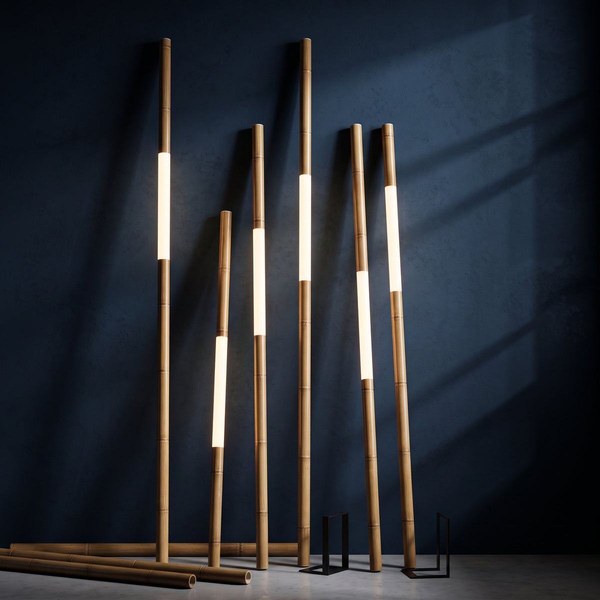 Aluminum Simulation Bamboo Light