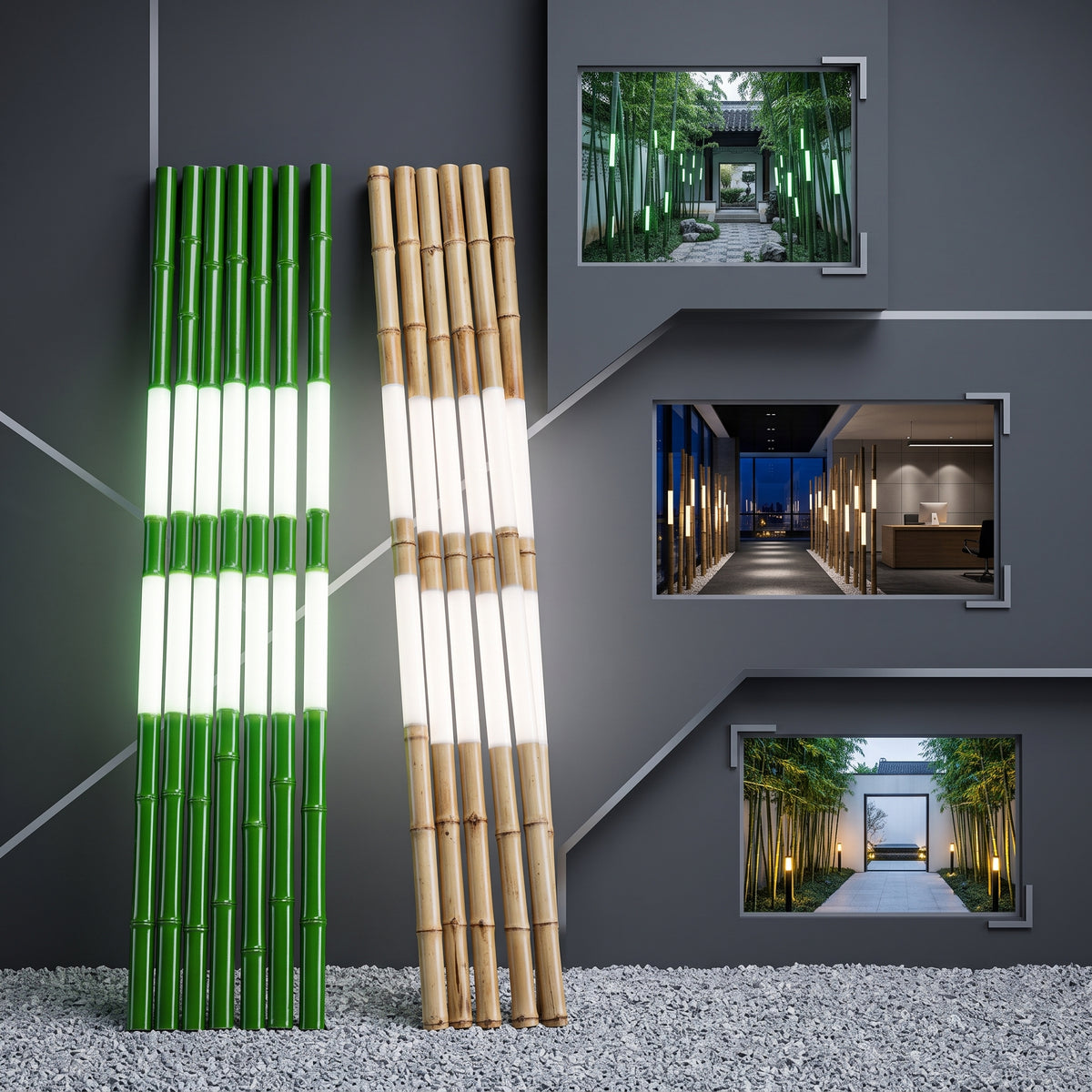 Natural Bamboo Garden Light